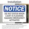 Signmission Do Not Enter When Light Is Flashing Hazmat OSHA Notice Sign, Vinyl Decal, 10in W x 7in L, 2PK OS-2PACK-NS-D-710-L-11248 - alternate 5
